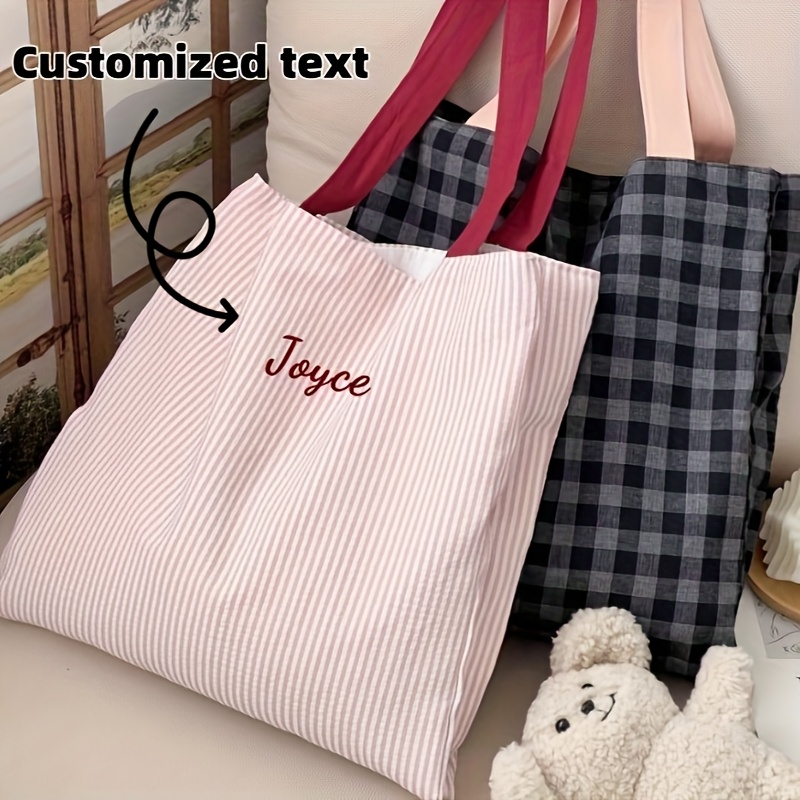 Custom Name Embroidery Tote Ba - Embroidery Names recension och pris