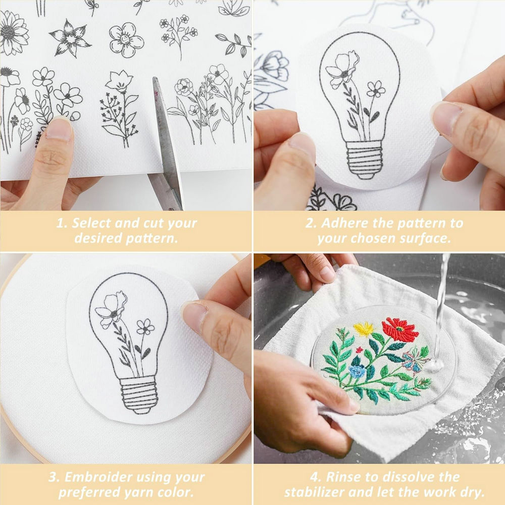 Water Soluble Embroidery Patte - Water Soluble Stabilizer recension och pris