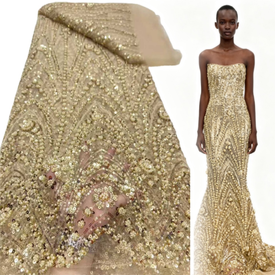 2026 African Nigerian High-Qua - Embroidery Net Dress recension och pris