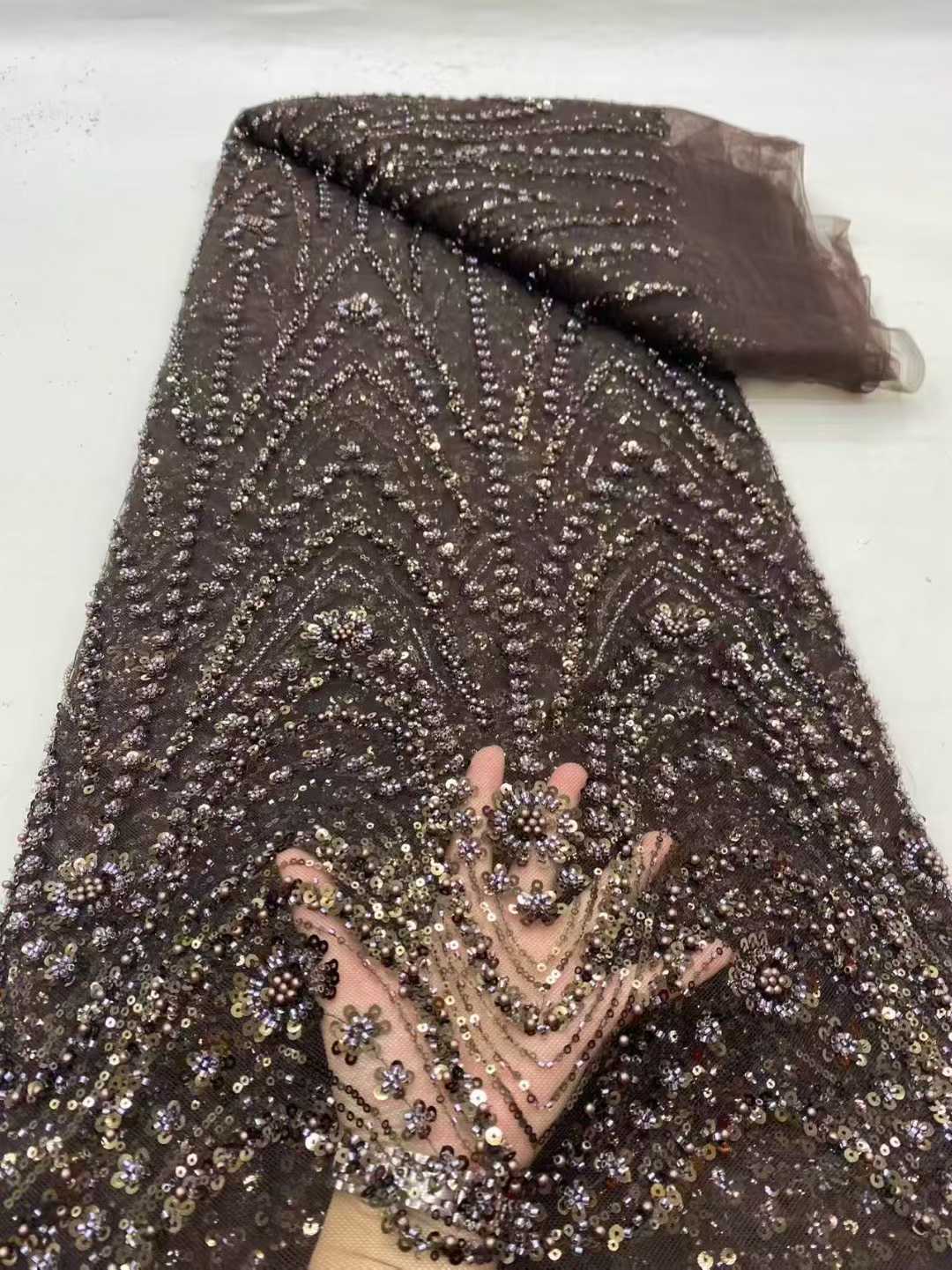 2026 African Nigerian High-Qua - Embroidery Net Dress recension och pris