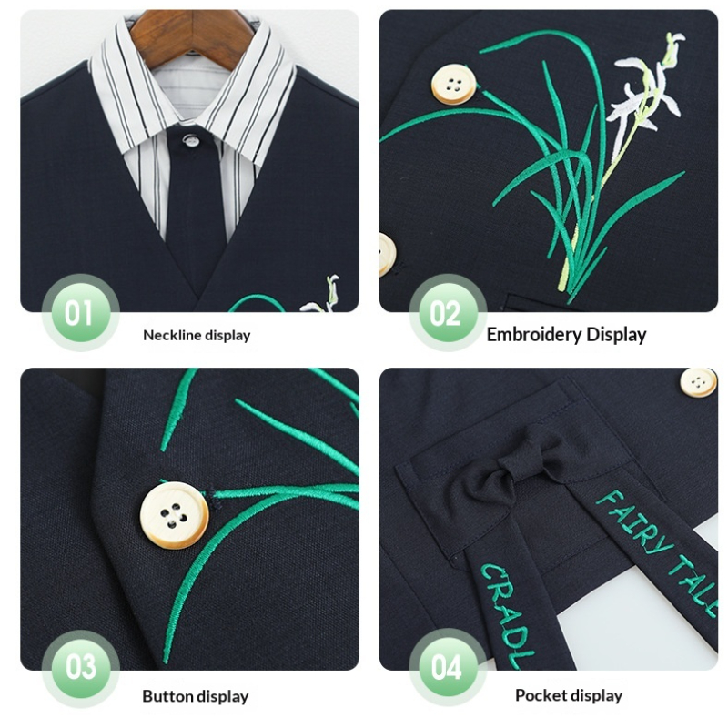 Boys Summer Formal Suit Set wi - Embroidery Ring Sizes recension och pris