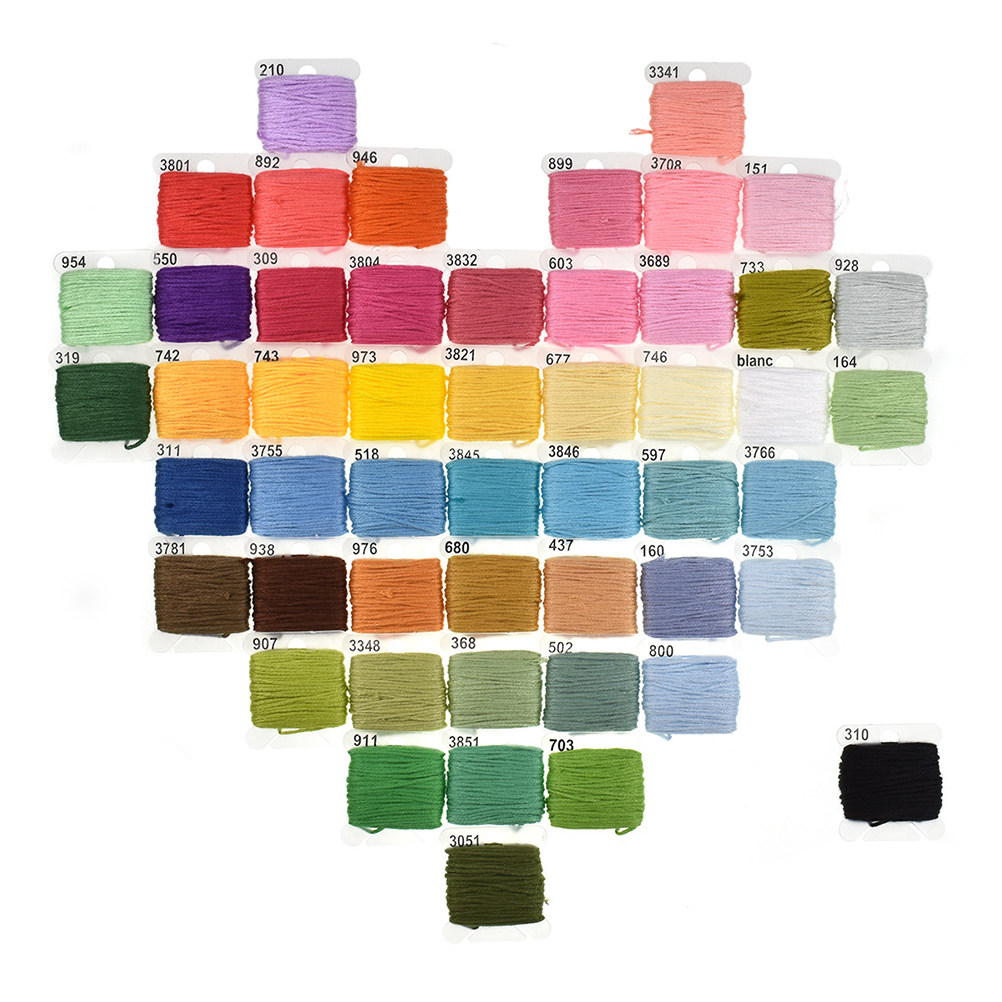 50 Assorted Embroidery Kit wit - Embroidery Free Pattern recension och pris