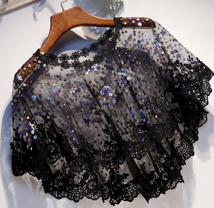 Women's transparent embroidery - Embroidery Pashmina recension och pris