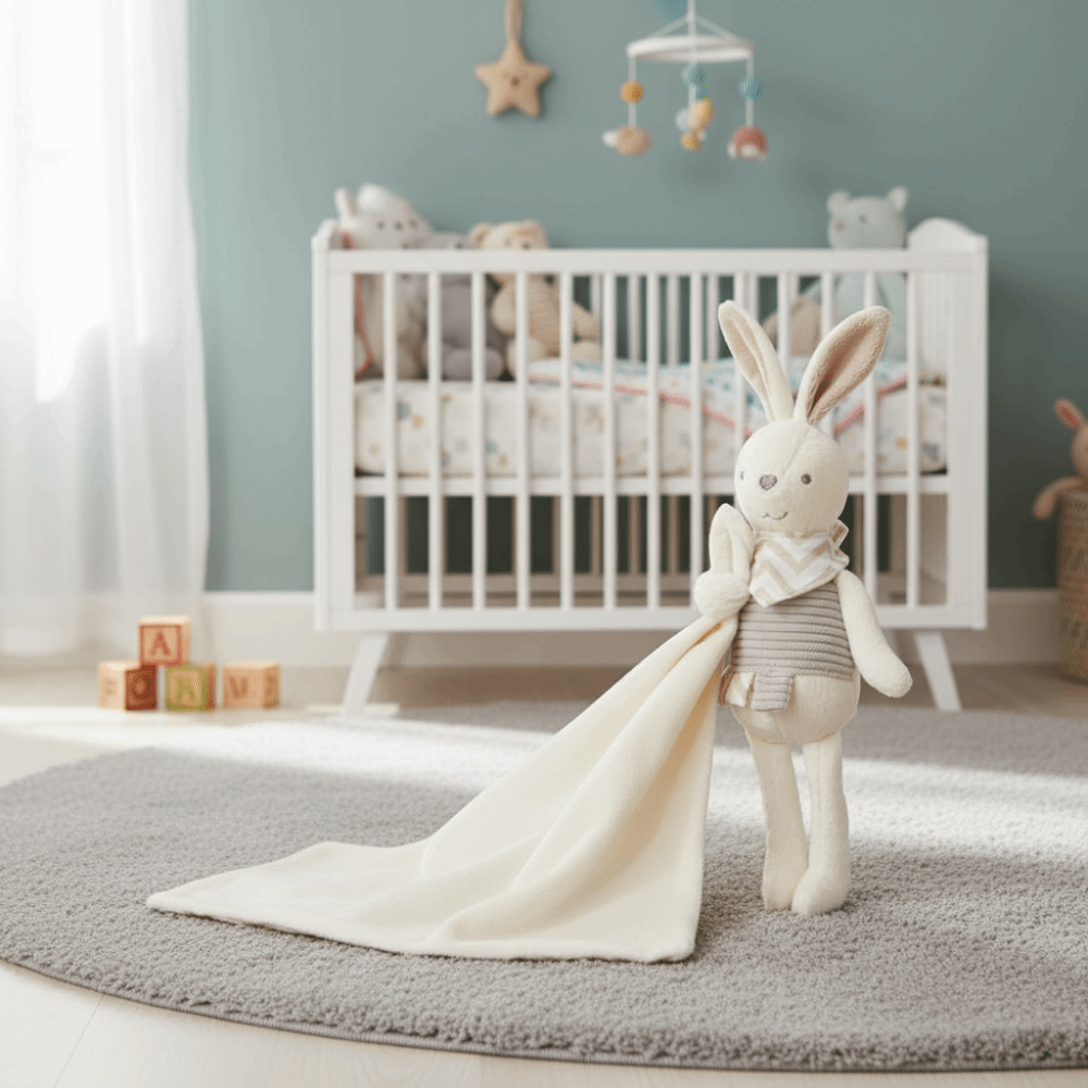 Square Shape Baby Rabbit Comfo - Embroidery Rabbit recension och pris