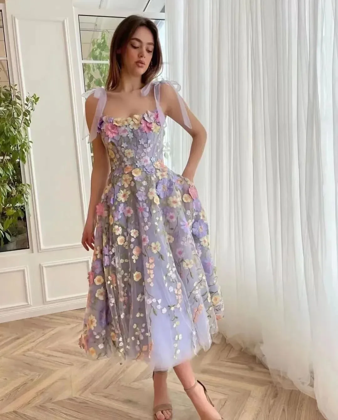 Women's Dress Fashionable 3D F - Embroidery Zara recension och pris