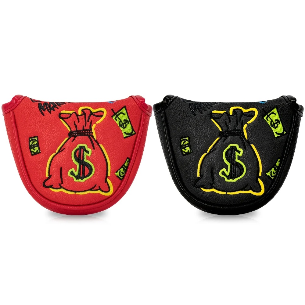 Golf Putter Cover | Half Round - Embroidery Red recension och pris