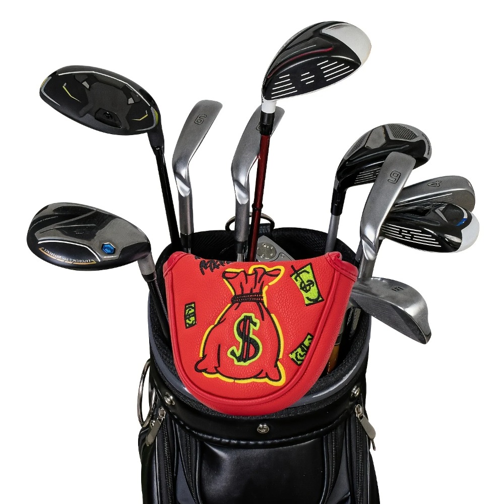 Golf Putter Cover | Half Round - Embroidery Red recension och pris