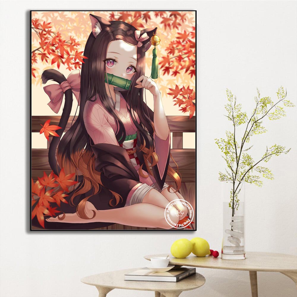 Frameless,DIY Anime Demon Slay - Embroidery Ideas recension och pris