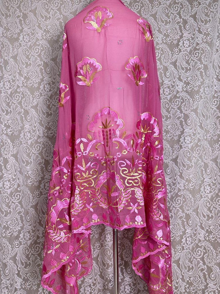 African Muslim Hijab Scarf Who - Embroidery Pashmina recension och pris