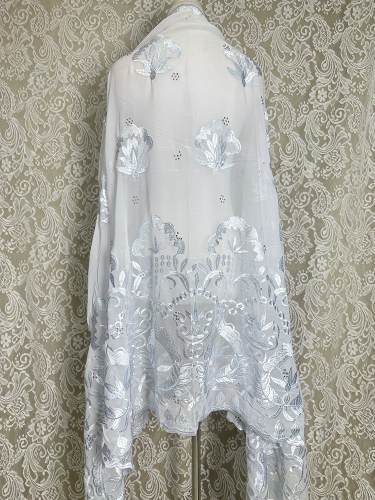 African Muslim Hijab Scarf Who - Embroidery Pashmina recension och pris