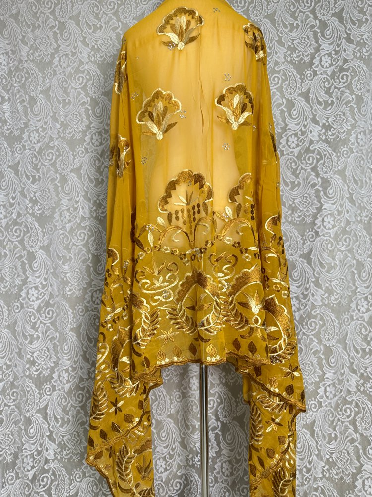 African Muslim Hijab Scarf Who - Embroidery Pashmina recension och pris