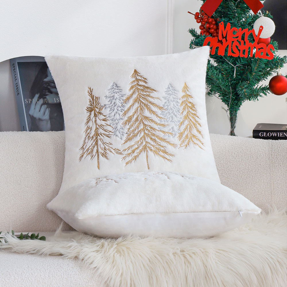 Christmas Faux Rabbit Fur Pill - Embroidery Xmas Decorations recension och pris