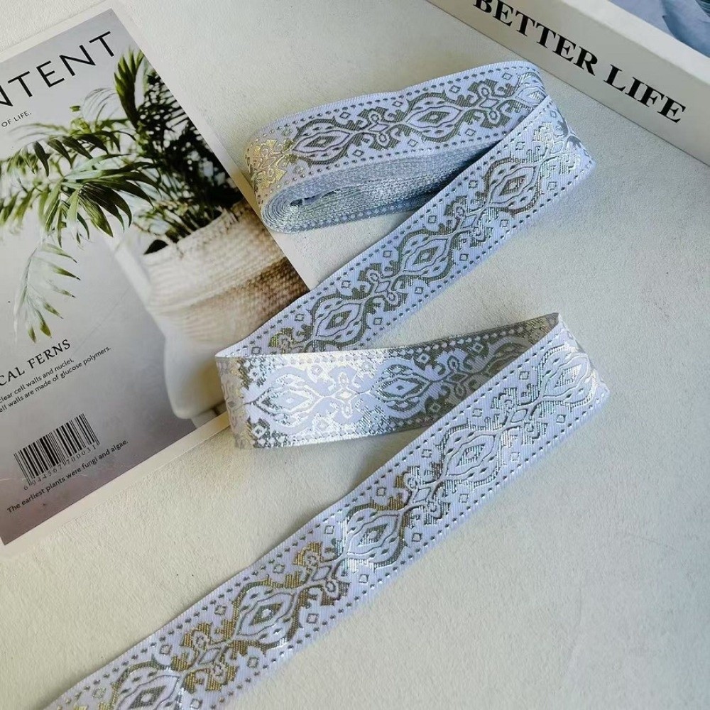 Silver Glitter Embroidery Ribb - Embroidery Ribbon recension och pris