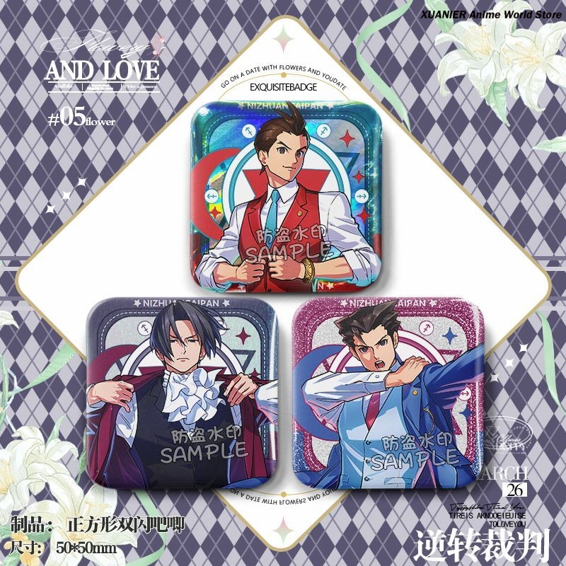 Miles Edgeworth Apollo Justice - Embroidery Reddit recension och pris