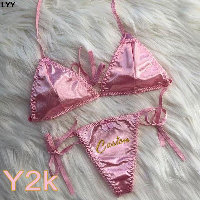 Custom Name Thongs Triangle Br - Embroidery Names recension och pris
