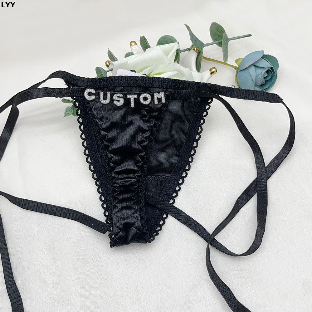 Custom Name Thongs Triangle Br - Embroidery Names recension och pris