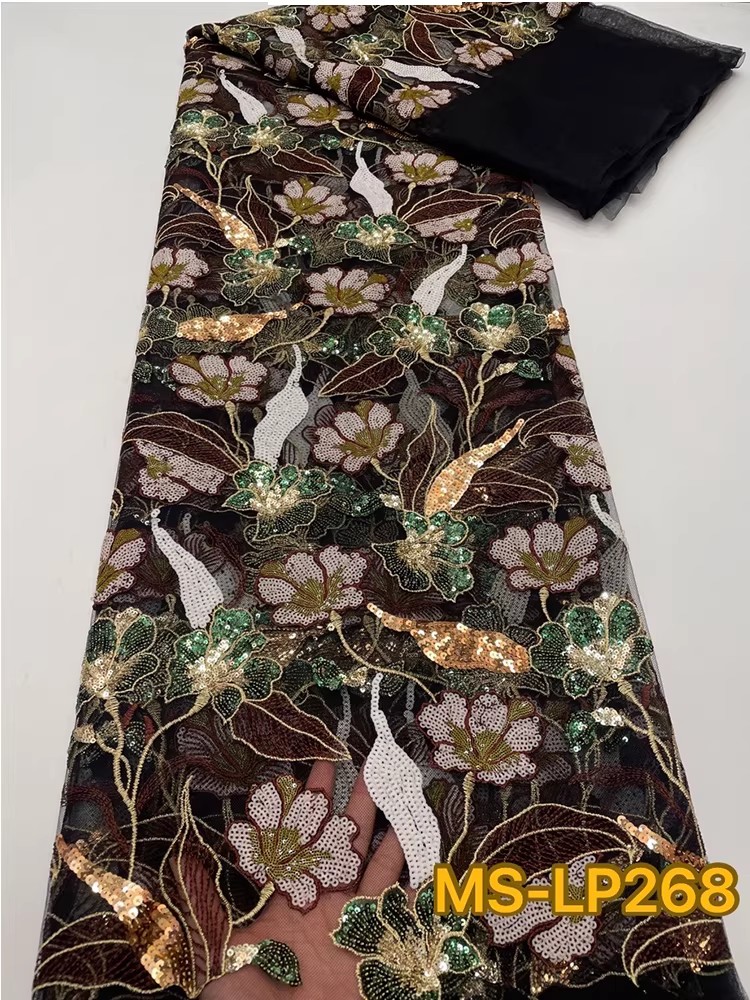 1yard Luxury Double color bead - Embroidery Net Dress recension och pris