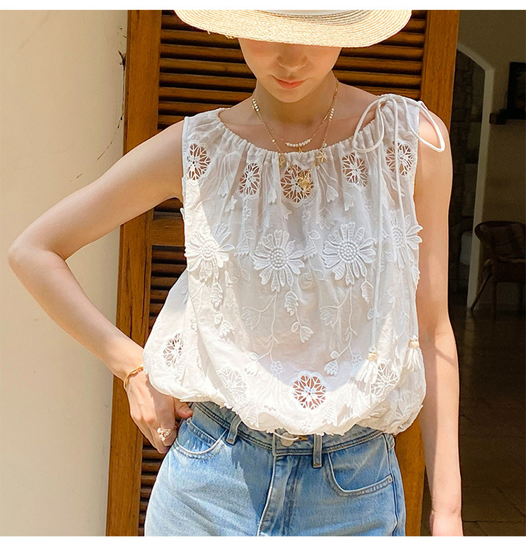 French Style Boho Embroidery B - Embroidery Eyelet recension och pris