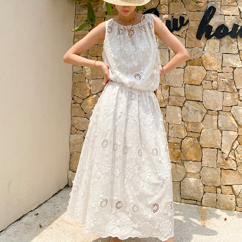 French Style Boho Embroidery B - Embroidery Eyelet recension och pris