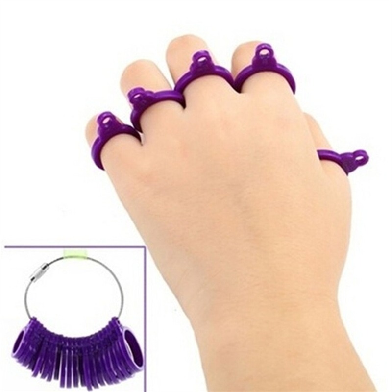 Plastic Ring Jewelry Finger Si - Embroidery Ring Sizes recension och pris