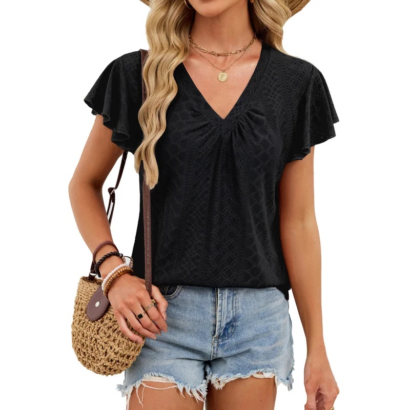 Women's Eyelet Embroidery V Ne - Embroidery Eyelet recension och pris