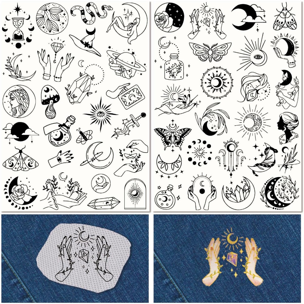 51Pcs Boho Moon Sun Water Solu - Embroidery Ideas recension och pris