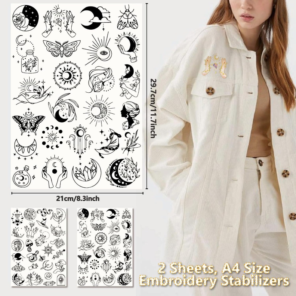 51Pcs Boho Moon Sun Water Solu - Embroidery Ideas recension och pris