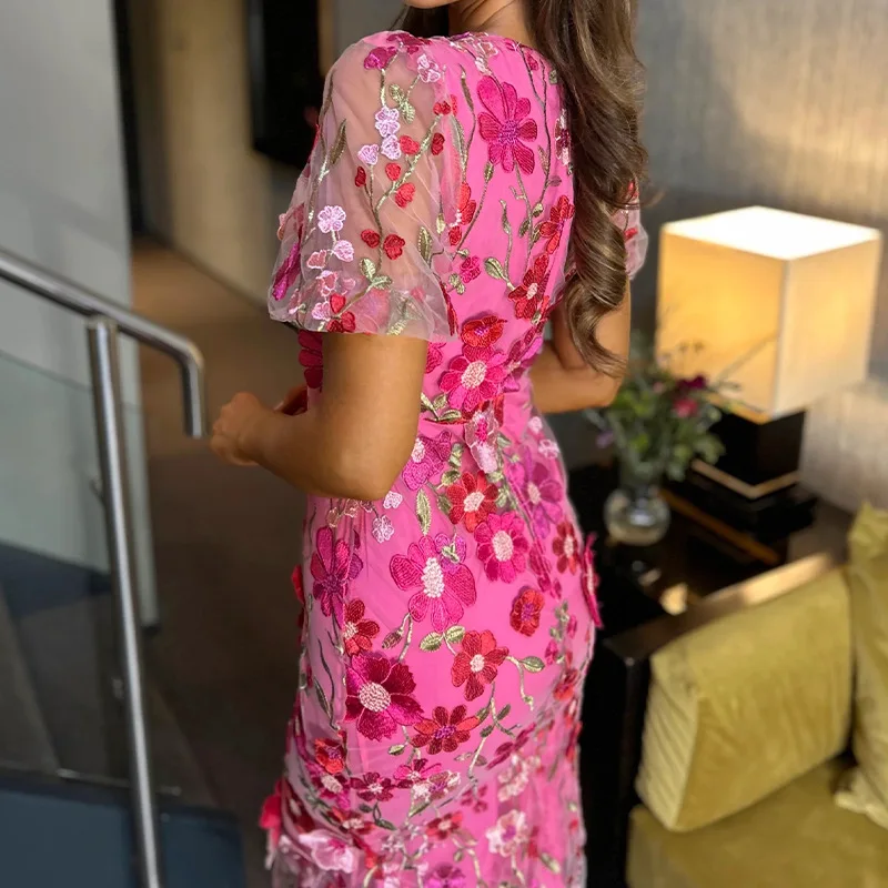 High Street Women's Dress 2026 - Embroidery Zara recension och pris