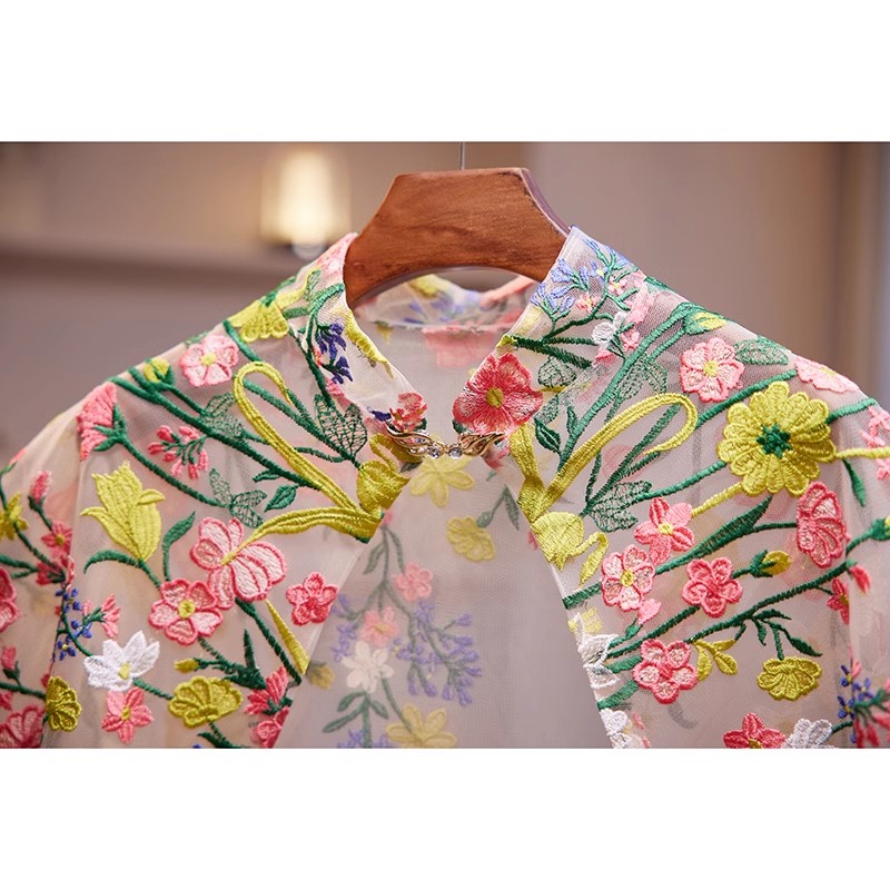 Women's Spring Summer Floral E - Embroidery Pashmina recension och pris