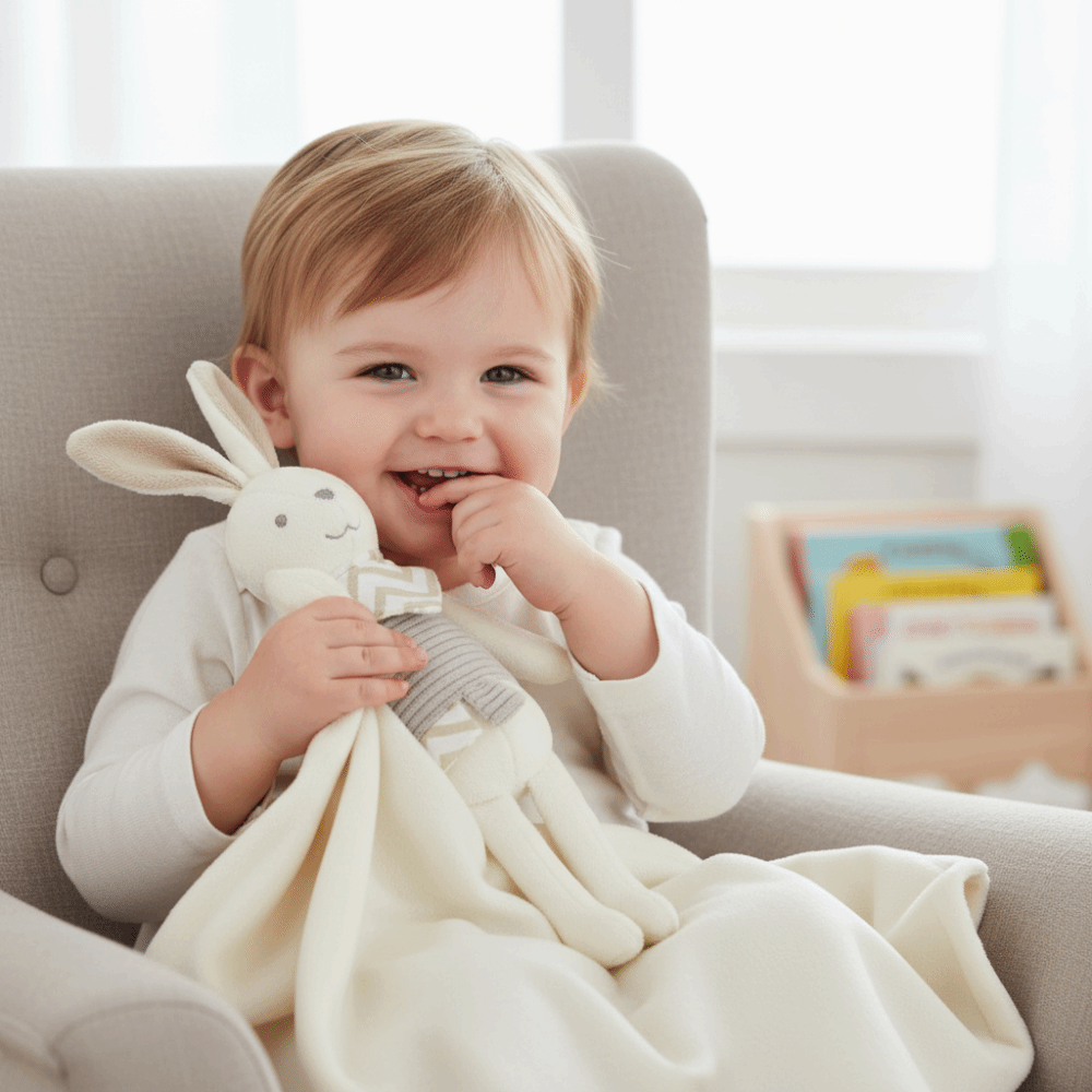 Square Shape Baby Rabbit Comfo - Embroidery Rabbit recension och pris