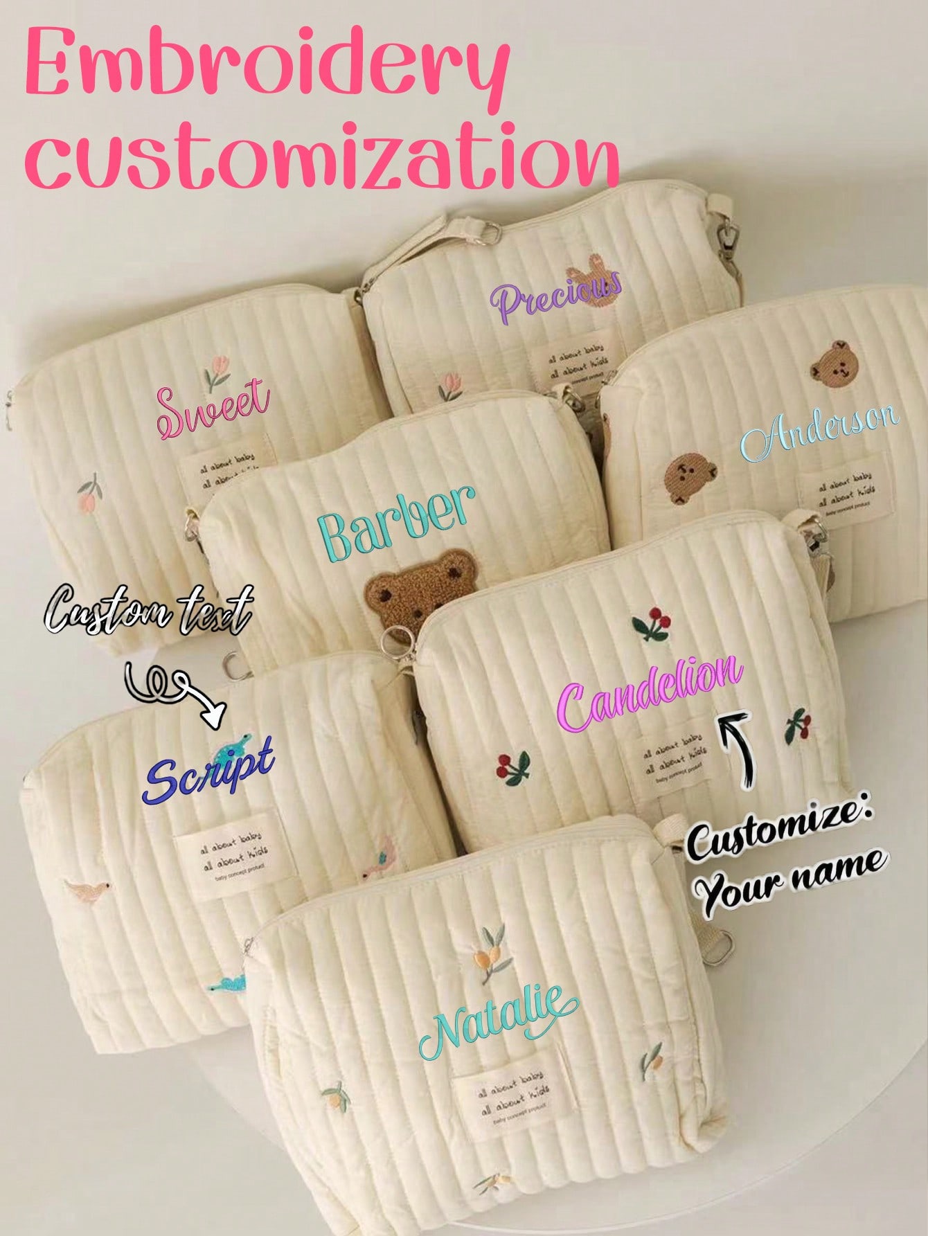 Custom Name Embroidery Baby Di - Embroidery Names recension och pris