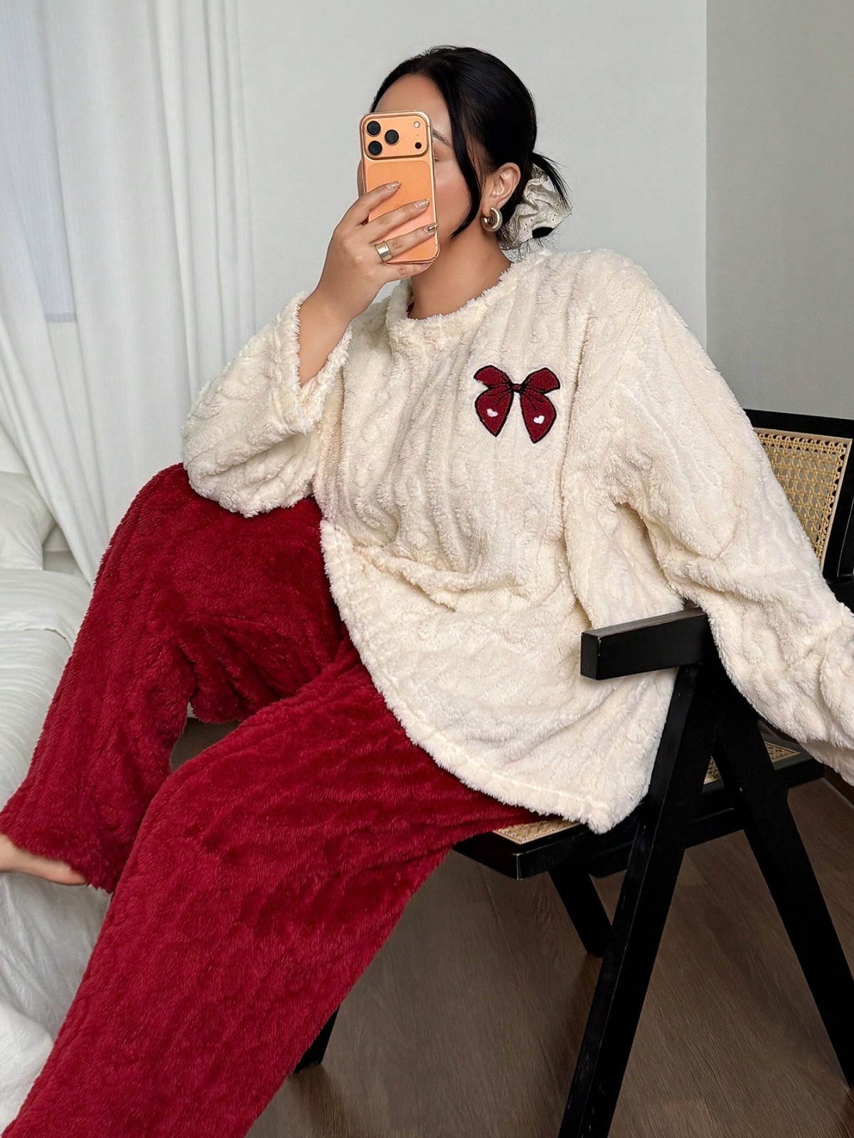 Plus Size 1XL-5XL Women Autumn - Embroidery Red recension och pris