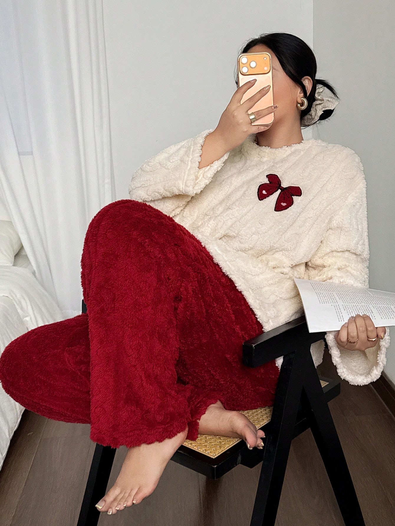 Plus Size 1XL-5XL Women Autumn - Embroidery Red recension och pris
